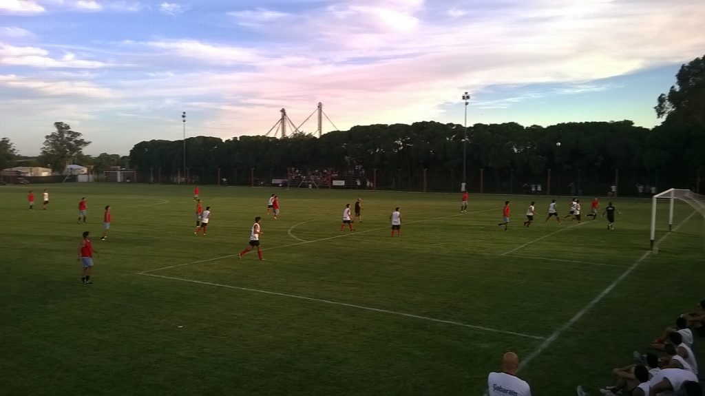 Imagen del partido entre Unión y Círculo Deportivo. 
