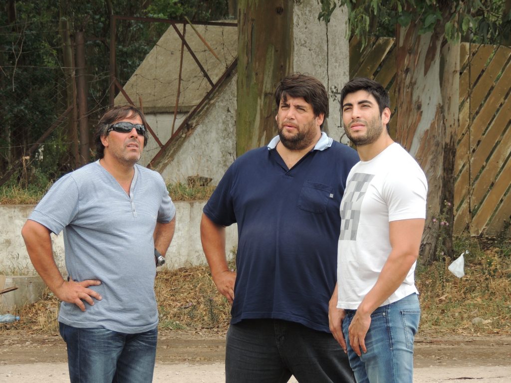 Pablo Mirón, Emiliano Montes y Facundo Moyano. 
