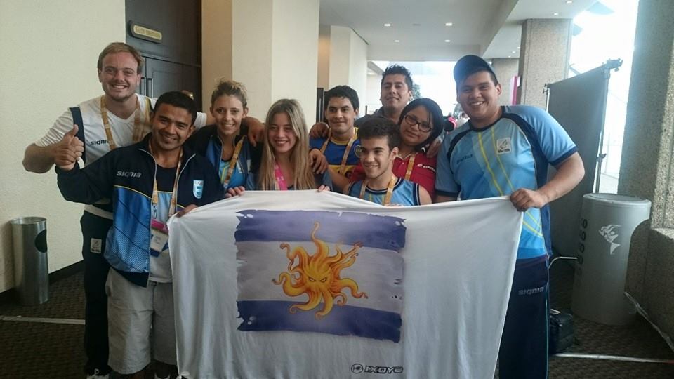 La delegación argentina que participó con éxito en México. 
