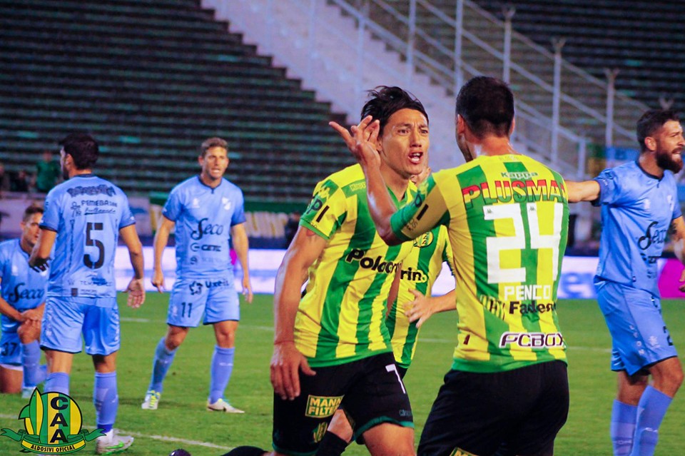 Pablo Lugüercio anotó el gol, pero luego se retiró lesionado. (Foto: Club Aldosivi)