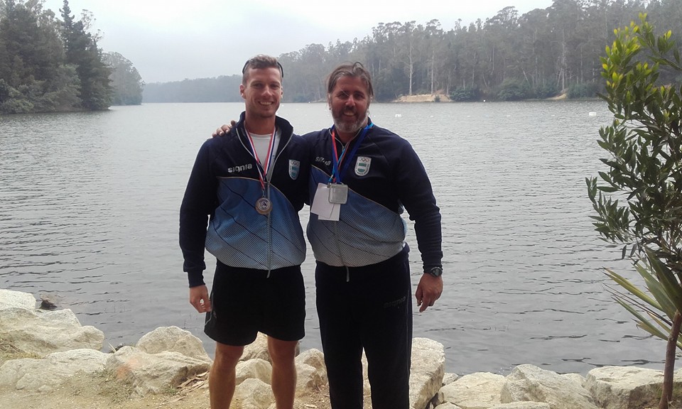 Brian Rosso y Román Palet todavía no pueden entrenar con el bote olímpico. 