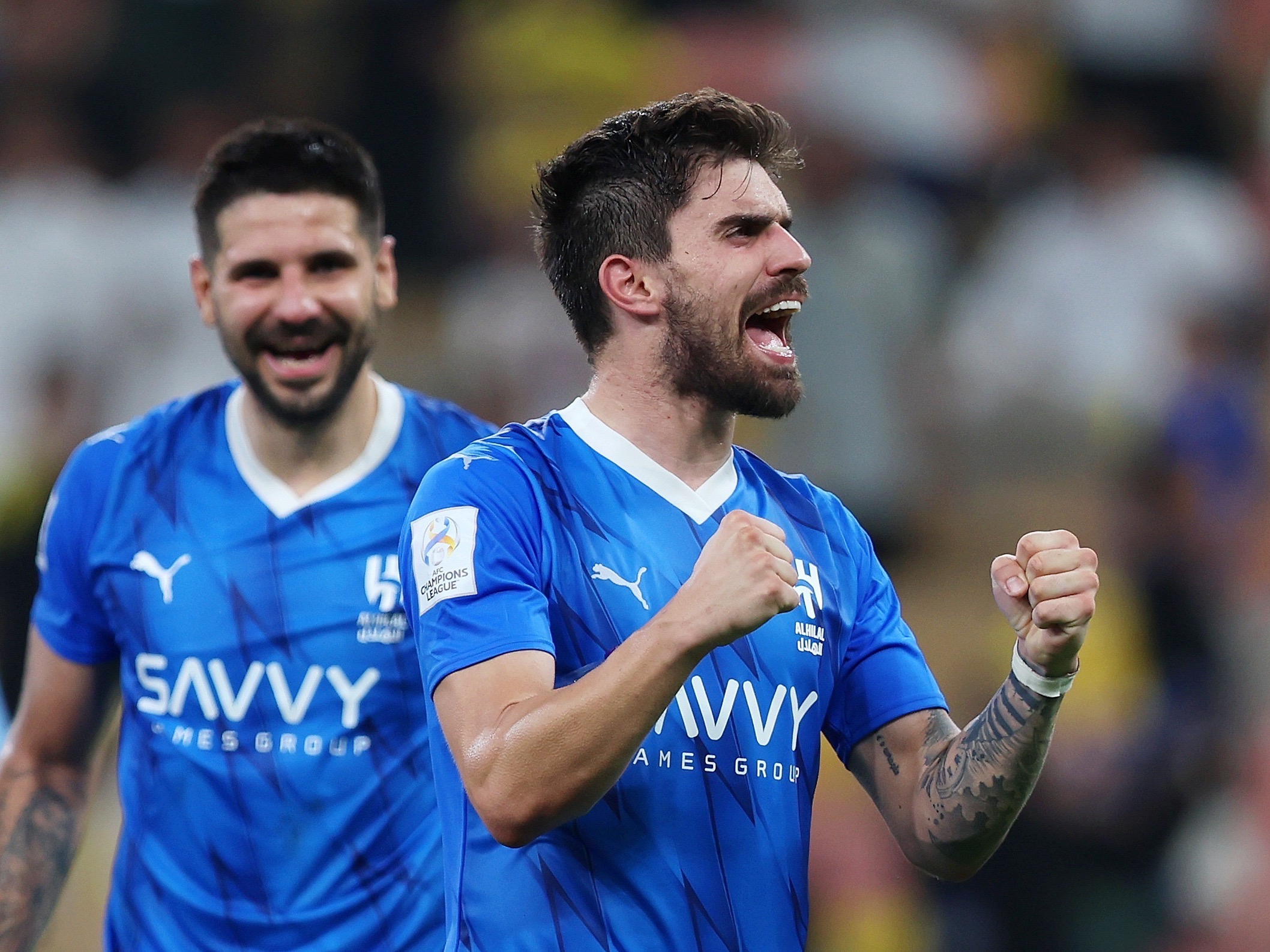 Foto: Los jugadores del Al Hilal festejando la hazaña